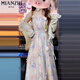 棉致法式吊帶碎花連衣裙女夏季2025新款小個子海邊度假高級感顯瘦長裙 5456吊帶裙無開衫【高品質(zhì)37.5】 L 105-115斤