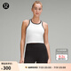 lululemon丨Ebb to Street女士短款工字運動背心*Contrast LW1EWFS 白/黑 L /10