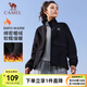 駱駝抓絨衣女運(yùn)動(dòng)立領(lǐng)搖粒絨外套衛(wèi)衣開(kāi)衫外套沖鋒內(nèi)膽 C24CAY6651，幻影黑，女 S