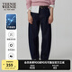 Teenie Weenie小熊春季簡約不易褪色時(shí)髦香蕉褲寬松闊腿褲牛仔長褲 牛仔色 L (170)