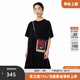 幻走（MOVEUP）2025夏季新款.FUN系列純棉創(chuàng)意包包口袋針織連衣裙 夜黑 M