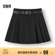 森馬（Semir）半身裙女腰帶西裝百褶裙顯瘦2025春季女團(tuán)風(fēng)遮胯短裙109125120001