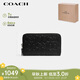 蔻馳（COACH）【品牌直供】男士長款錢包手拿包黑色CE551QBBK 七夕禮物 送男友