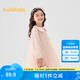 巴拉巴拉童裝女童連衣裙兒童網(wǎng)紗裙子2025春裝新款甜美小童碎花裙 紅色調(diào)00366 100