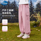 迪士尼女童工裝褲秋裝兒童戶(hù)外褲子2025新款中大童直筒長(cháng)褲束腳褲 粉150