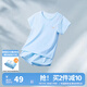 良良（liangliang）兒童套裝寶寶舒適睡衣家居服空調(diào)房衣服兒童可愛衣服夏裝 天然藍(lán)-t恤套裝 120