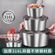 德蒂芙【食品級】316不銹鋼密封圓形保鮮盒宿舍飯盒打包盒裝湯盒 【本產(chǎn)品為可放心購買(mǎi)】 316加厚小號【400ml】11.1cm