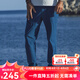 AKCLUB夏季薄款新復(fù)古回潮休閑褲男長褲子斜紋直筒港風(fēng)AK男裝2312203 淺藍(lán) S