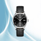 浪琴（LONGINES）手表男 制表傳統(tǒng)系列月相自動機械男表經(jīng)典復古系列男士手表 L2.821.4.56.2 黑盤皮帶 40.0mm