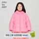 jnby by JNBY[輕便不壓身]江南布衣童裝冬羽絨服短款連帽女童兒童1NAC11890 620櫻花粉 150 cm