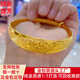 福吉歐金包銀龍鳳推拉手鐲999足金包足銀大氣經(jīng)典實心黃金手鐲送媽媽禮 龍鳳推拉手鐲【總重約30克】 包金3.5克