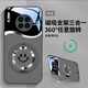 斯美 適用華為Mate30手機殼mate30Pro液態(tài)玻璃mate20保護套新款全包防摔360磁吸一體支架創(chuàng  )意笑臉潮牌 華為Mate30Pro【石墨灰】笑臉F287 金屬漆玻璃殼+360磁吸支架F28