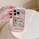 小莓介ins風(fēng)水鉆凱蒂貓鏡面適用iPhone16promax手機殼趣味小眾15pro補妝鏡16甜美14plus女生13pro保護套 水鉆邊鏡面凱蒂貓-粉色 iPhone 14 Pro Max