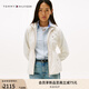 TOMMY HILFIGER25新款秋冬女裝戶外潮流休閑運(yùn)動(dòng)純色收腰連帽夾克外套45725 白色YA8 S （推薦：100-115斤）