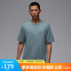 Jordan男子短袖T恤 針織無領(lǐng) 運(yùn)動休閑 潮流百搭HQ8971-04藍(lán)灰XL