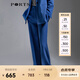PORTS寶姿春夏新品女裝寬腳口長褲LM8P025MWB019 深藍(lán)色 M (6)