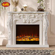 喜之焰1.2米壁爐裝飾柜象牙白實(shí)木歐式壁爐架美式壁爐電視柜雕花壁爐 象牙白+裝飾爐芯 長(cháng)1210*厚330*高1000mm