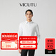 威可多（VICUTU）【Ever襯衫】男士潮流去污襯衫長(zhǎng)袖商務(wù)百搭舒適襯衣 白色 M (170B)