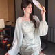 妙奕嘉新中式國風(fēng)旗袍連衣裙女裙子夏季2025新款氣質(zhì)高級感長裙純欲顯瘦 青山墨影綠色吊帶裙【帶開衫】 L 【建議96-110斤】
