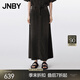 JNBY/江南布衣25夏新品半身裙牛仔A型簡約通勤休閑5P4D14410 998/牛仔深灰 L