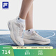 斐樂（FILA）官方女鞋NUVOLE 3 RUN路跑鞋2025夏新款柔云3運動跑步鞋 紗白-JS 37.5