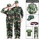 歌司朗軍訓(xùn)服裝全套大學(xué)叢林海洋迷彩服春夏季學(xué)生服套裝短袖作訓(xùn)服特種 綠色迷彩套裝(外套+褲子+T恤+帽 XL 175