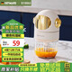 OSTMARS奧斯特德國輔食機(jī)家用嬰兒打泥機(jī)寶寶料理機(jī)多功能蒜泥神器攪拌碎肉不銹鋼12葉刀頭 白色單杯+單刀款