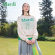 MARDI官方正品小雛菊刺繡衛衣女2025年秋季新款寬松韓系圓領(lǐng)純棉上衣 霧灰色 S