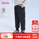 笛莎Deesha 童裝女童羽絨褲2024冬季新款寶寶保暖長(zhǎng)褲 黑色70 140cm