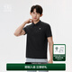 KOLON SPORT/可隆X-COT POLO衫 男子戶外運(yùn)動防曬UPF50+接觸涼感短袖上衣 LHPT5MN091-BK 黑色 2XL185/104A