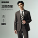 利郎三防西裝套裝男商務(wù)正裝25秋季結婚西服禮服 深咖3XL 185/96A