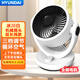 韓國HYUNDAI電風(fēng)扇2025新款家用靜音臺式辦公室桌面電扇小型搖頭空氣循環(huán)扇宿舍小風(fēng)扇大風(fēng)力電扇 【冰川白】機械搖頭延長(cháng)線(xiàn)【 新款升級全銅電機】