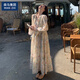 棉致法式漂亮碎花長(zhǎng)袖連衣裙套裝2025春季新款絕美氛圍感顯瘦初戀長(zhǎng)裙 碎花裙+吊帶內(nèi)襯裙 (版) L 125斤內(nèi)