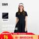森馬（Semir）[商場同款]連衣裙女撞色polo領(lǐng)夏季2025學(xué)院風(fēng)百褶裙101325114051