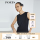 PORTS寶姿新品女裝優(yōu)雅束腰連體褲LL8P085NWB011 黑色 S 4