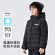 雪中飛兒童羽絨服輕薄保暖外套2025新款男女童裝秋冬季上衣 黑色 160