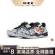 NICE科比8代籃球鞋kobe8冠軍同款實戰(zhàn)低幫耐磨緩震氣墊運動鞋 白黑 40 前掌偏窄，建議拍大