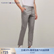 TOMMY HILFIGER【光澤厚實(shí)】男裝經(jīng)典繡標(biāo)商務(wù)直筒西褲微彈長(zhǎng)褲休閑褲27519 深灰色PR2 -直筒版-色丁-正常拍 33 (2.6尺)