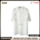 Loxe奢品法式優(yōu)雅2025夏季新款花環(huán)刺繡短袖襯衫男感古巴領(lǐng)襯衫 白色 XL