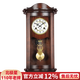 北極星掛鐘客廳鐘表掛墻新中式機(jī)械金屬鐘擺打點(diǎn)報(bào)時(shí)創(chuàng)意高端家用掛表 G20123