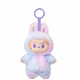 [現貨 不溢價(jià)]labubu3.0拉布布三代前方高能搪膠毛絨公仔潮玩盲盒 拉布布3代紫色-幸運 LABUBU-3.0
