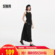 森馬（Semir）連衣裙女高腰拼接背心裙百搭2025夏優(yōu)雅圓領長裙通勤109325114015