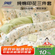 安睡寶（SOMERELLE）100%全棉床上三件套純棉 床單款床上用品被套150*200cm0.9-1.2米
