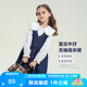 左西女童連衣裙秋裝春秋2025新款兒童牛仔裙女孩背帶裙子 牛仔色 160