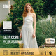 森馬（Semir）連衣裙女簡(jiǎn)約度假風(fēng)吊帶裙2025夏法式收腰高級(jí)感長裙107425114040