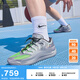 耐克（NIKE）官方杜蘭特18男子實(shí)戰(zhàn)籃球鞋夏季新款抗扭 KD18 IF2518 001金屬銀/暗煙灰/沖擊綠 42.5