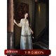 三吉黑花【蒼梧】民族風(fēng)連衣裙子2025新款長裙初夏穿搭超好看獨特 暈染綠 S