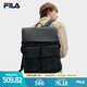 FILA 【黑武士】斐樂(lè)官方男士背包2024夏款防潑水老花輕便大容量背包 正黑色-BK XS