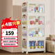 好爾雙開(kāi)門(mén)收納柜折疊置儲物箱簡(jiǎn)易衣柜子零食衣服多層免安裝收納箱