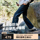 伯希和（Pelliot）[山殼]硬殼沖鋒褲男女防風(fēng)夏季徒步登山工裝褲子11410201黑L